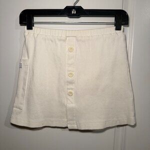 My Mum Made It ribbed skirt - ivory